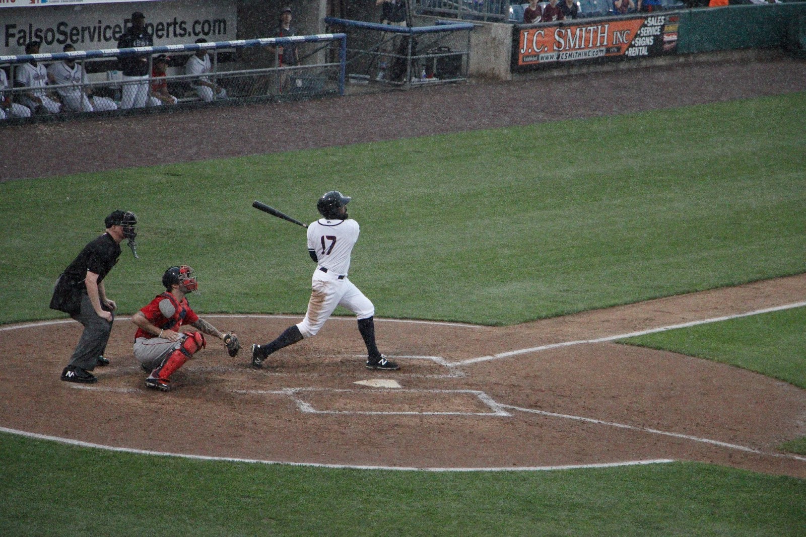 Pawtucket Sweeps Chiefs in Damp Doubleheader