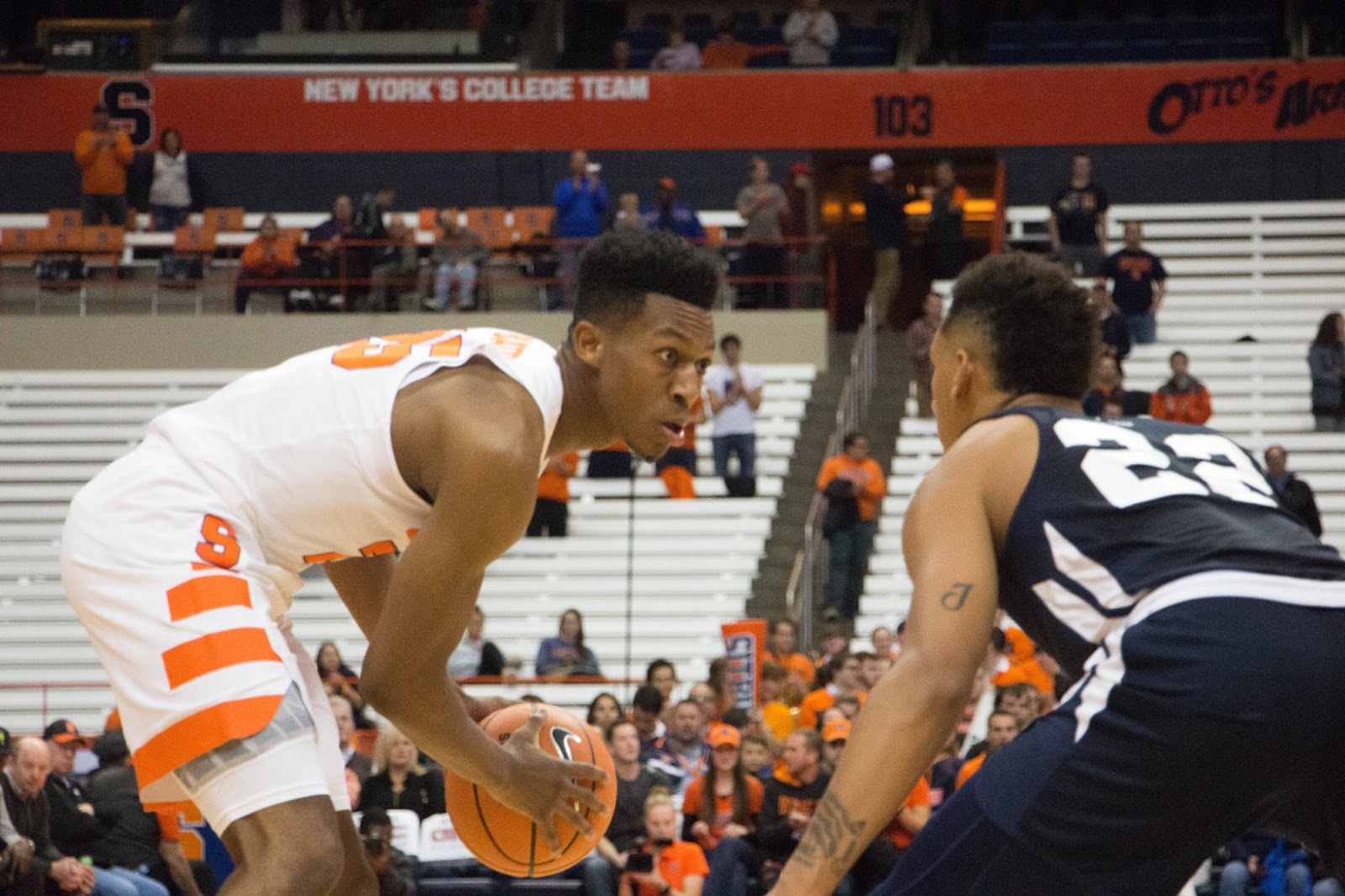 Orange Men Use Strong Second Half to Take Care of Owls