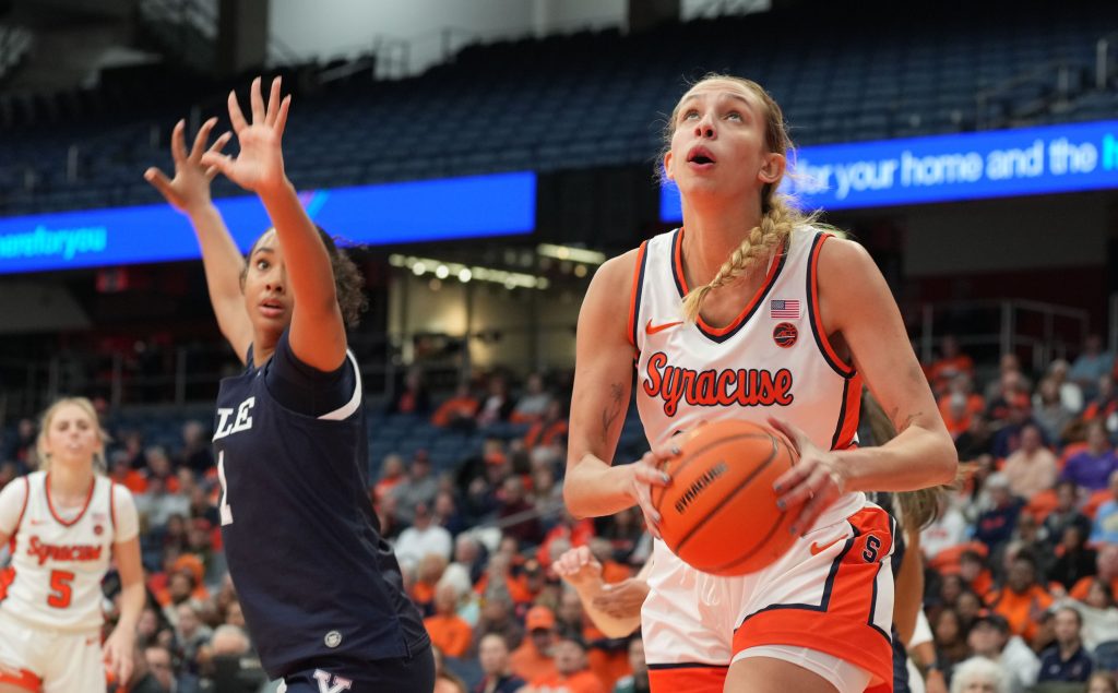 Izabel Varejão gathers the ball for a layup against Yale in her 11-point second quarter.