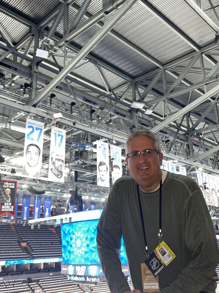 Joel Mandelbaum at Scotiabank Arena during round two of the Stanley Cup Playoffs @ 2025 Joel Mandelbaum
