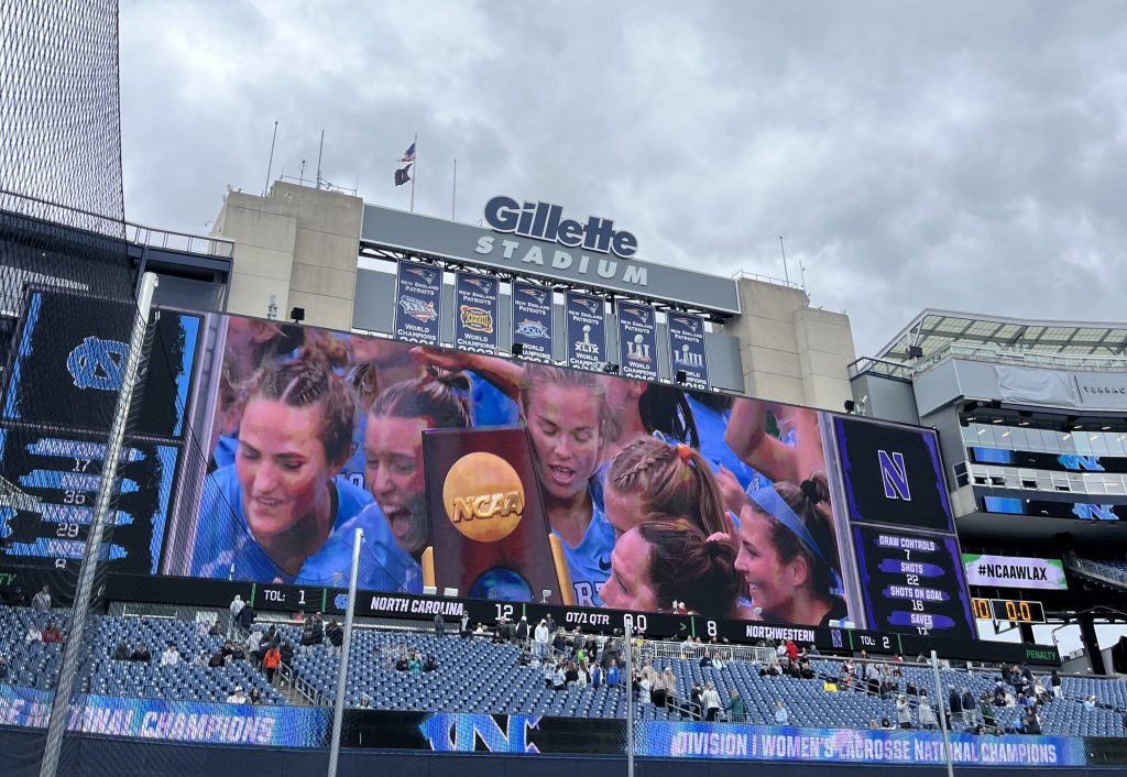 UNC takes the NCAA trophy.